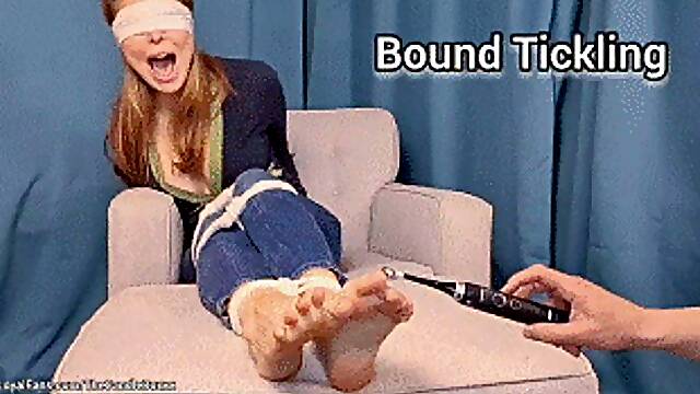 Bondage Tickling - Candle Boxxx Bound, Blindfolded and Tickled WMV