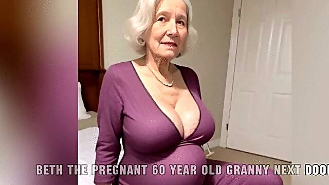 [Granny Story] The Pregnant and Horny GILF Next Door