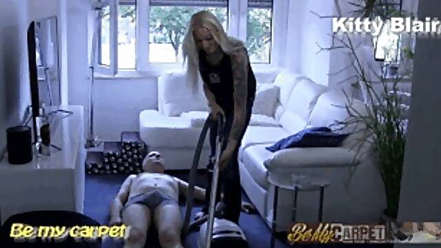Kitty Blair hard cock vacuuming with ground nozzle