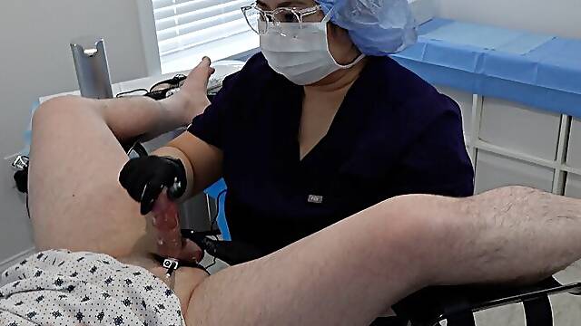 Doctor Jess performs surgical medfet electro orgasm therapy