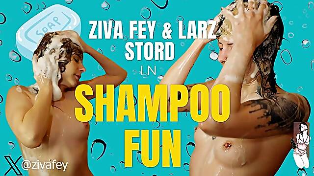 4K Ziva Fey And Larz Shampoo Fun