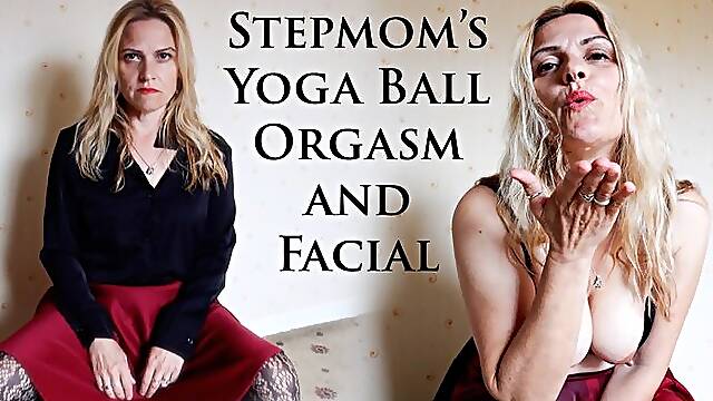 Stepmoms Yoga Ball Orgasm
