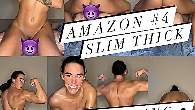 Amazon Position Femdom Sex: Goddess, Big Muscles, Female Bodybuilder, Dick Riding, Breeding,...