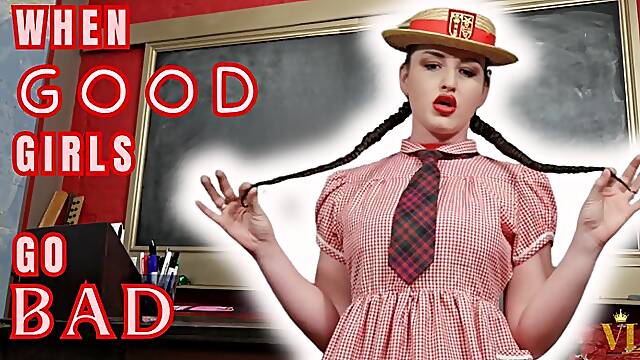 VIVIENNE LAMOUR - WHEN GOOD GIRLS GO BAD - POV NAUGHTY SCHOOLGIRL JOI (1080P FULL HD)