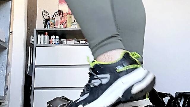 Sniff my sneakers and feet!
