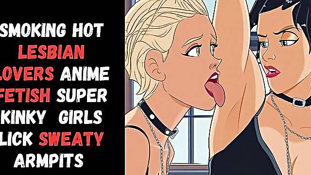 Filthy bitch sexy lingerie underarm pit models and lesbian lover manga anime fetish armpit obsessed girls lick sweaty muscled armpits
