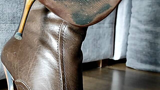 My Dark-Brown Leather Boots