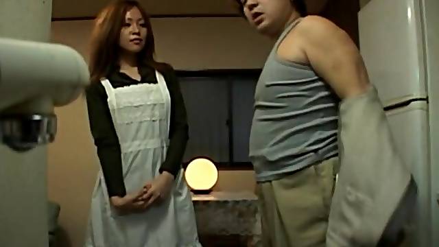 Naughty Japanese maid gets fucked by her boss - Karen Hayashi