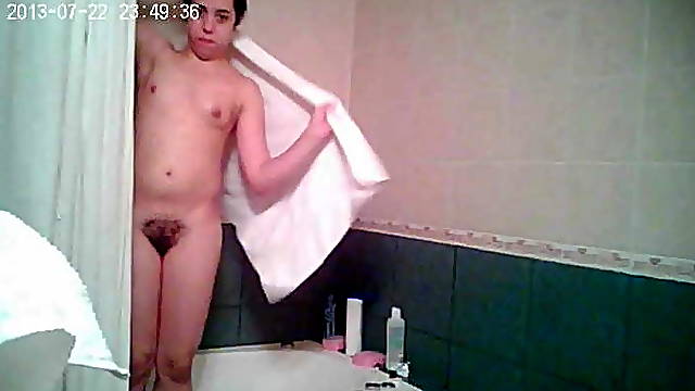 Hidden cam in the shower