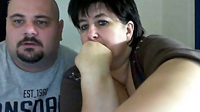 Fat couple on webcam