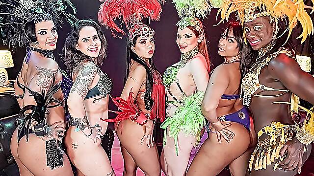 Real Carnaval groupsex samba party