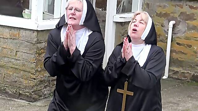 Trisha and Claire are nuns on the run