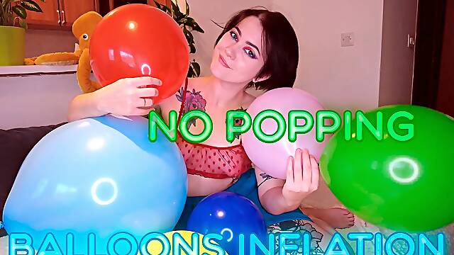 My first looner video! Balloons inflation