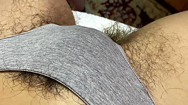 New hairy pussy in panties compilation