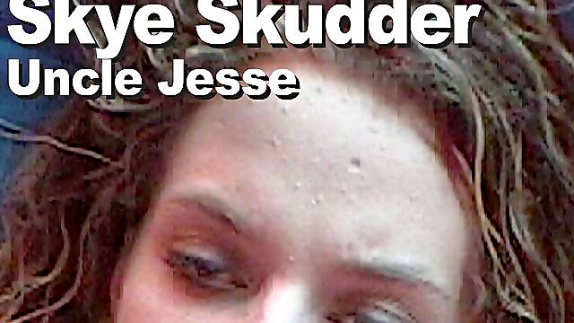 Skye Skudder & Uncle Jesse strip suck fuck facial