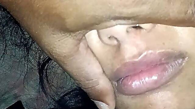 My Sister's Friend at Home, Sexy Pretty Girl Glory Eating Pussy - Queen4desi