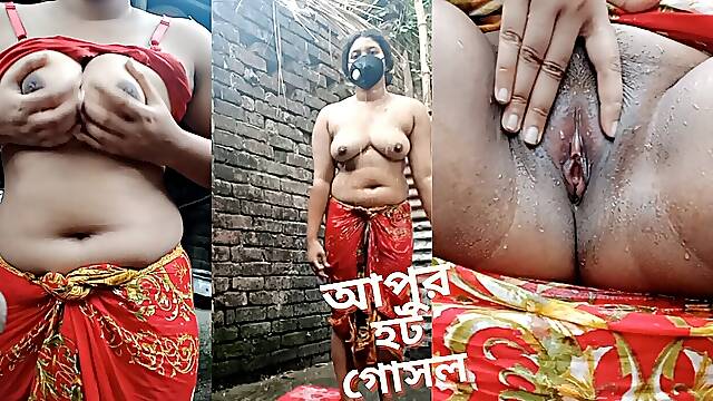 My Stepsister Make Her Bath Video. Beautiful Bangladeshi Girl Big Boobs Mature Shower with Full Naked