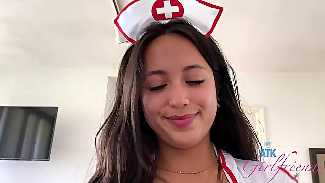 Mia Dresses Like a Nurse and Is Ready to Treat Your Cock