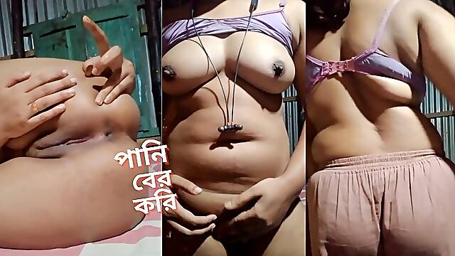 Bangladeshi Stepsister's Pussy Masturbation and Asshole Masturbation by a Dildo. Amateur Girls Beautiful Boobs and Pussy