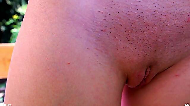 Squirting Pussies Close-up at Outdoor