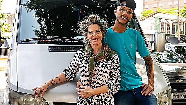 Big Clit Granny Gets Ass Destroyed in My Van