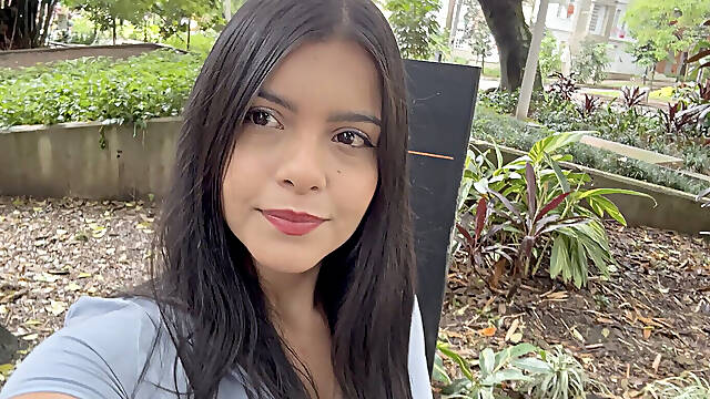 Latina Pornstar Picks up Guy in Public Park to Film Porn