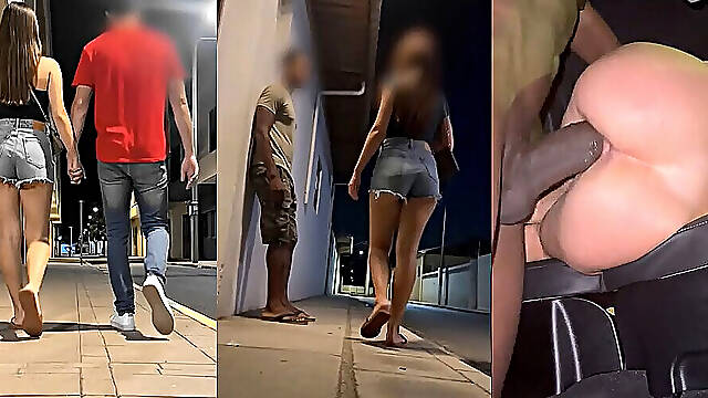 Husband Left Early on Our Date, so I Went for a Walk and Fucked Some Black Guy