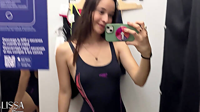 One-piece Swimsuit Fitting Room