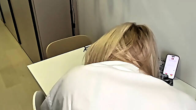 Sexy MILF Secretary Has No Skills to Do Her Job! but She Has Skills to Do Blowjob!