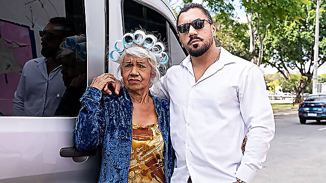73 Year Old Granny Picked up for Van Anal Sex