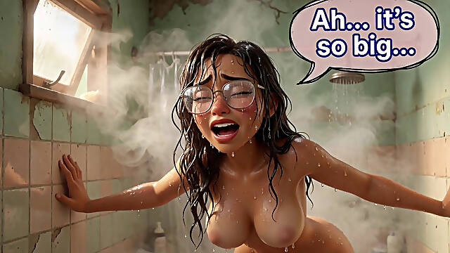 Taboo Bathroom Desire Between Step-siblings Finally Explodes - Ai Generated