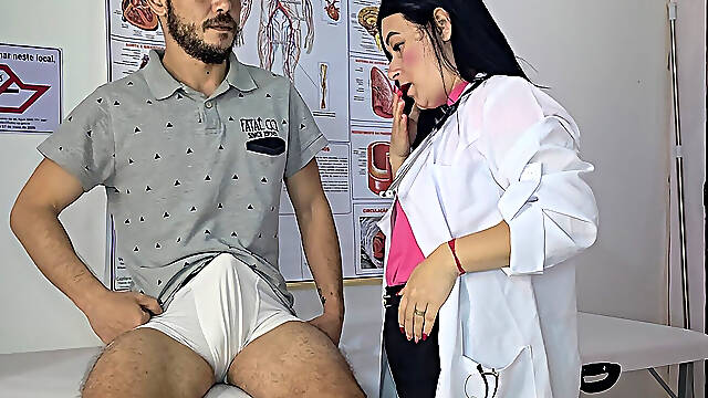 Patient Tries to Hide His Erection From the Nurse Amidst the World Cup Atmosphere.