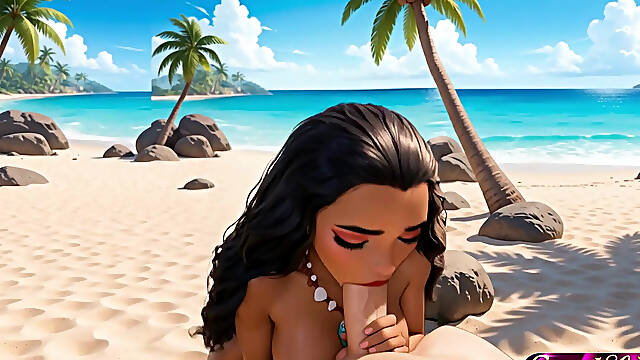 Moana's Love Story - Ai Animation Asmr