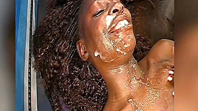 Bukkake Queen Gets Glazed with Cum by the Whole Crew