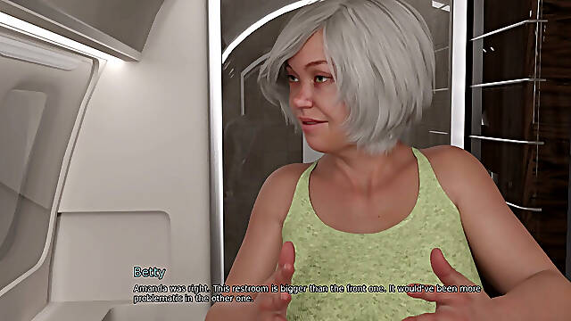 My Dorm 273 - Mark and Betty Have Sex in Private Airplane Washroom