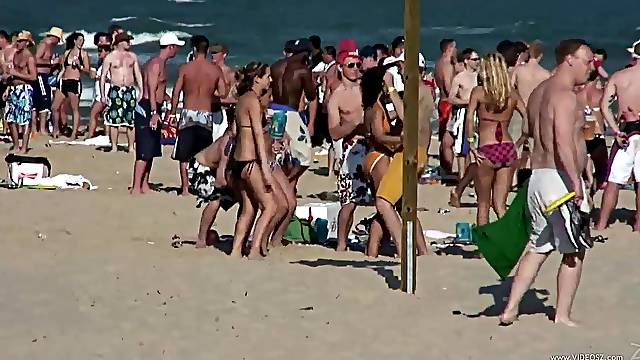 Beach Party With Tit Flashing Babes