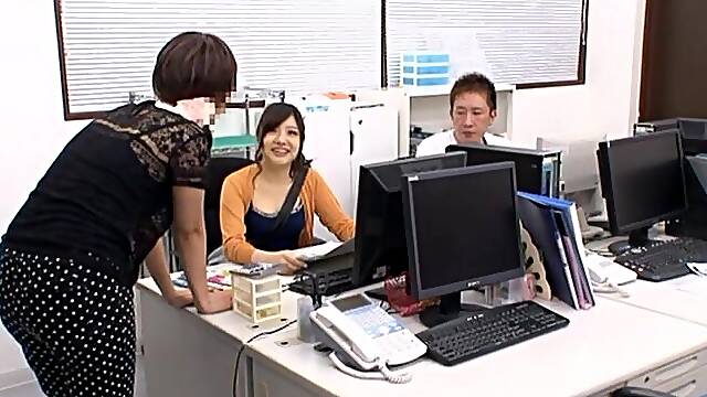 Yuuka Kojima enjoys while being fucked hard in the office